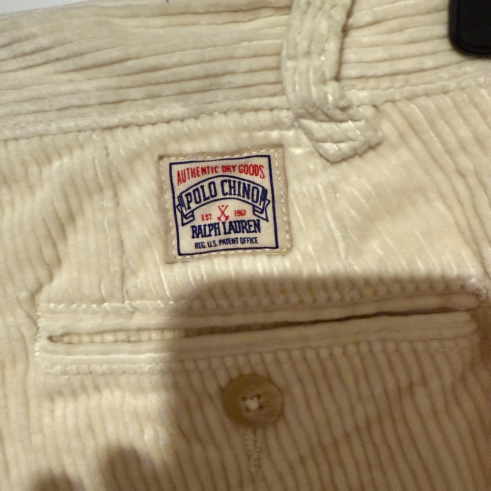 Polo by Ralph Lauren Boy’s Corduroy Pants - Cream - Picture 4 of 5